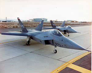 Two Lockheed-Boeing-General Dynamics YF-22s.jpg
