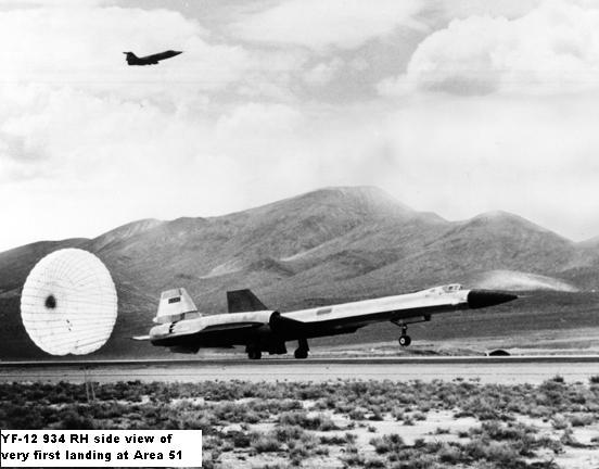 Shalk flying F-104 chase plane for first YF-12 Flight