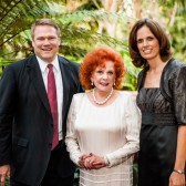 Lady Leslie Ridley-Tree with Gayle and Pam Beebe